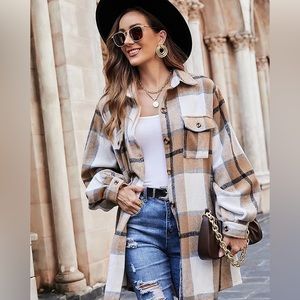 BiBi flannel oversized shirt